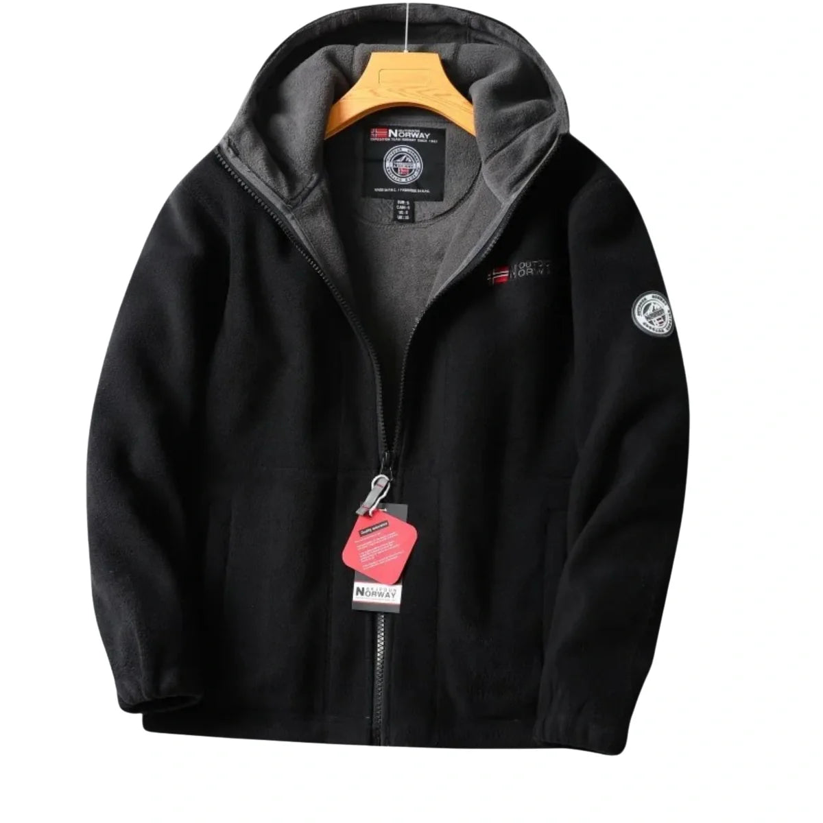 Chaqueta Nordwell™ con Capucha para Hombre – Sudadera de Invierno con Bordado