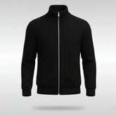 Florenzzi | Chaqueta clásica elegante con cremallera – RibbedWarm™