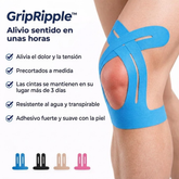 Cinta de Kinesiología Precortada para Rodilla – GripRipple™