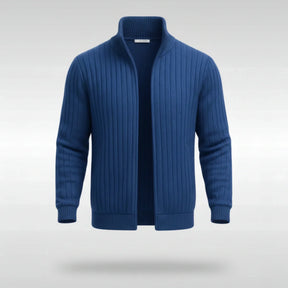 Florenzzi | Chaqueta clásica elegante con cremallera – RibbedWarm™