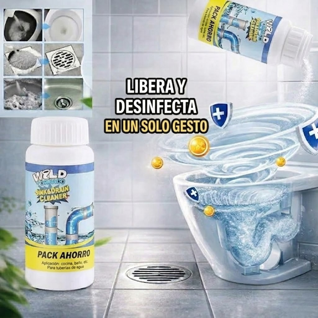 Florenzzi | Desatascador de Espuma Activa – WildTornado™ Pro