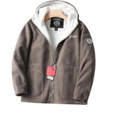 Chaqueta con capucha para hombre Nordwell™ – Chaqueta tipo sudadera bordada de invierno