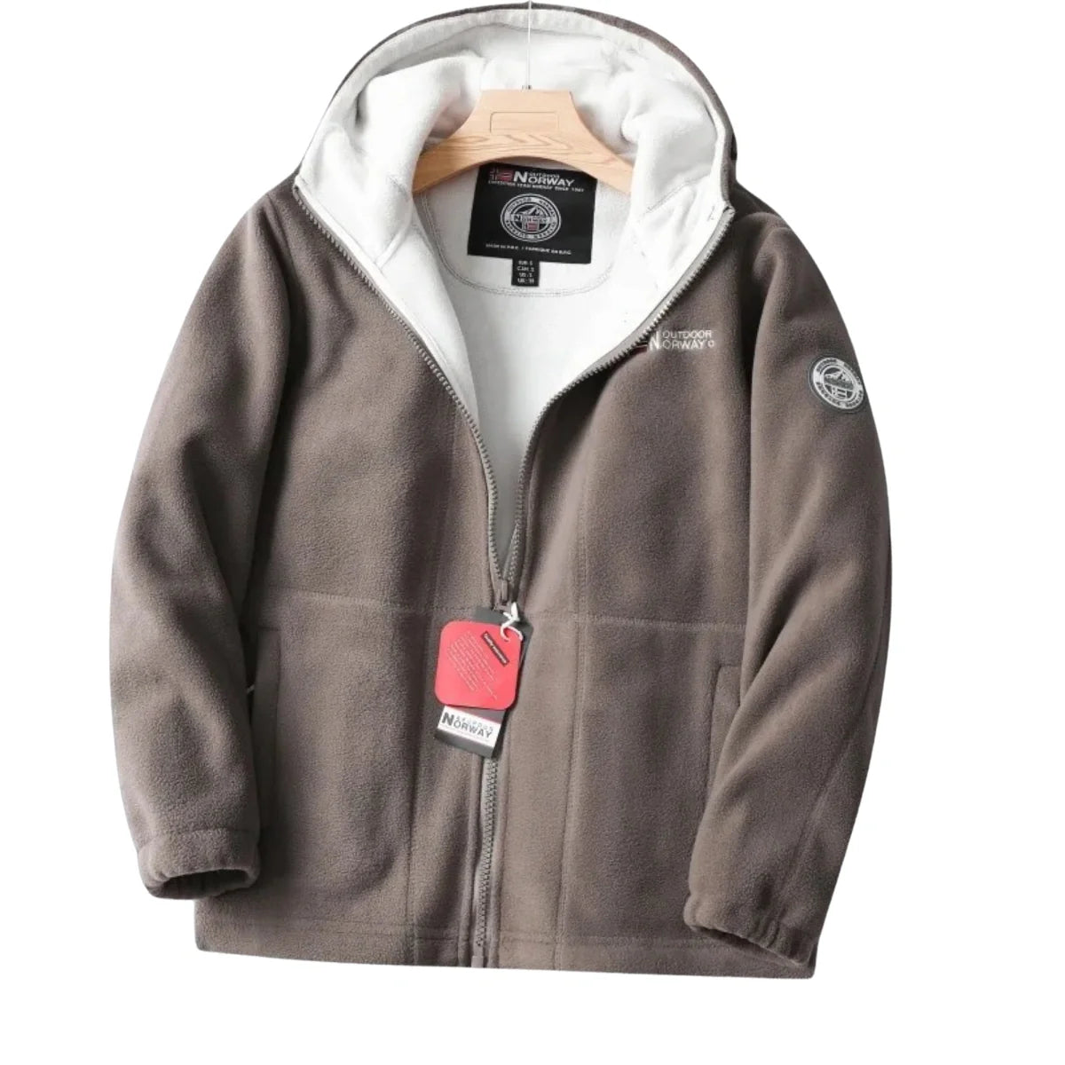 Chaqueta Nordwell™ con Capucha para Hombre – Sudadera de Invierno con Bordado