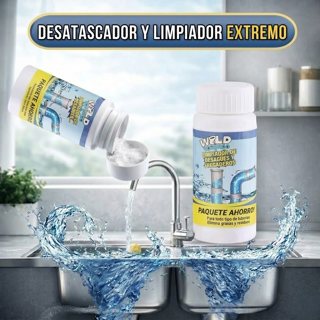 Florenzzi | Desatascador de Espuma Activa – WildTornado™ Pro
