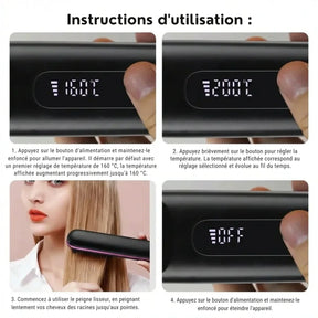 Florenzzi | Cepillo de peinado para cabello corto – VolumeLift™