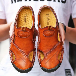 Florenzzi - Sandalias Casuales de Piel de Alta Calidad para Hombre - CloudWay™