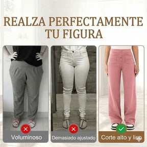 🔥 50% de descuento 🔥 Alta elasticidad - Pantalones informales de pierna recta y talle alto