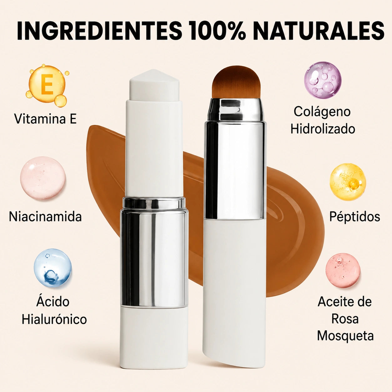 Florenzzi | Base Inteligente – Brocha Integrada y Pigmentos Adaptativos – SkinMatch™