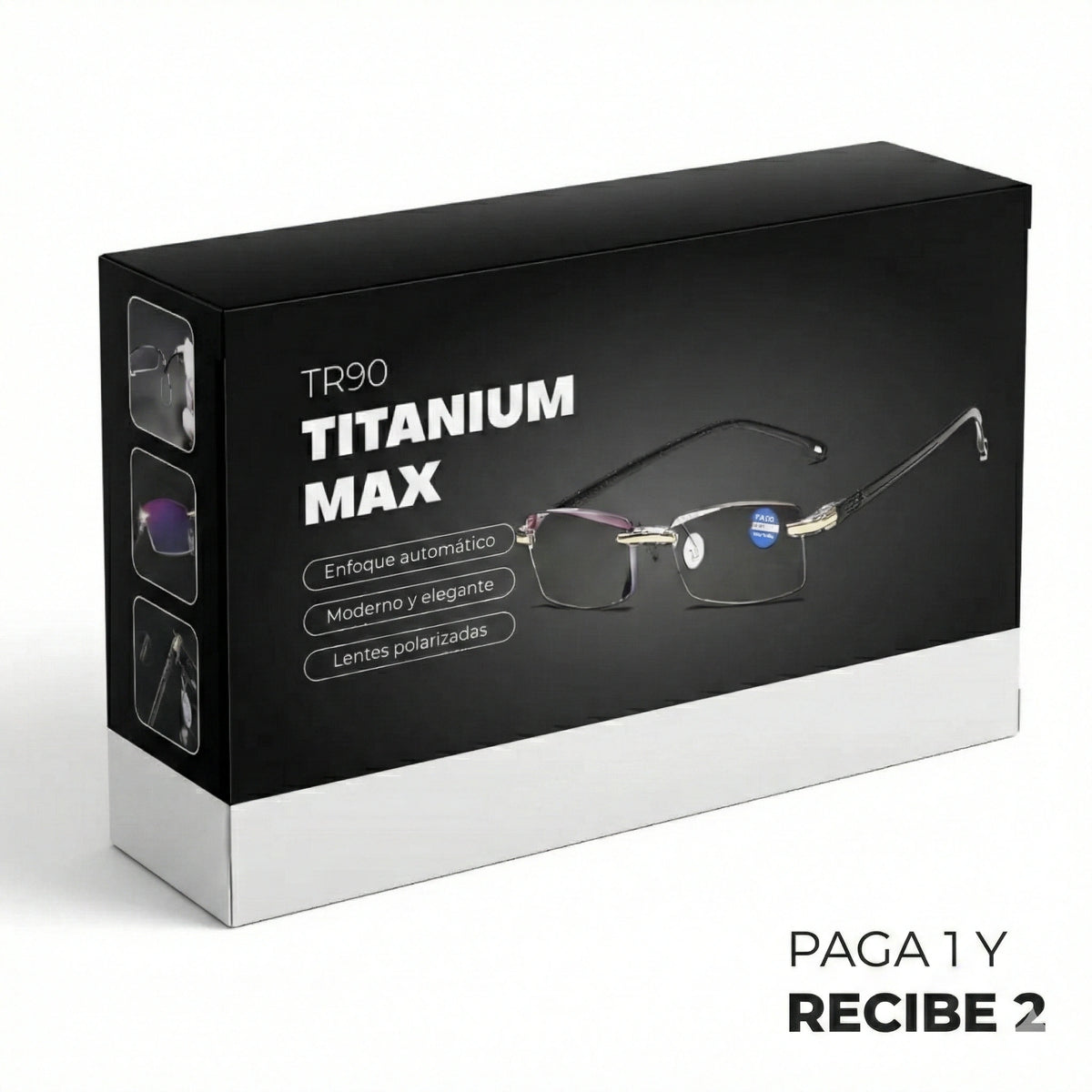 Gafas inteligentes TR90 Titanium Max + Estuche exclusivo de regalo
